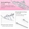 8 Pack Birthday Tiaras, Rhinestone Crystal Princess Crowns, Silver Headbands for Women